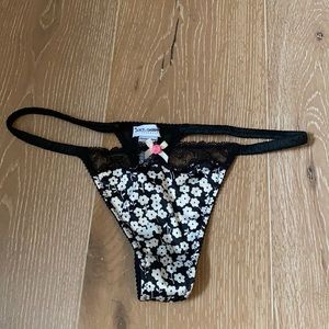 Silk and lace DG thong